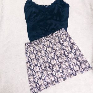 Snake Print Skirt
